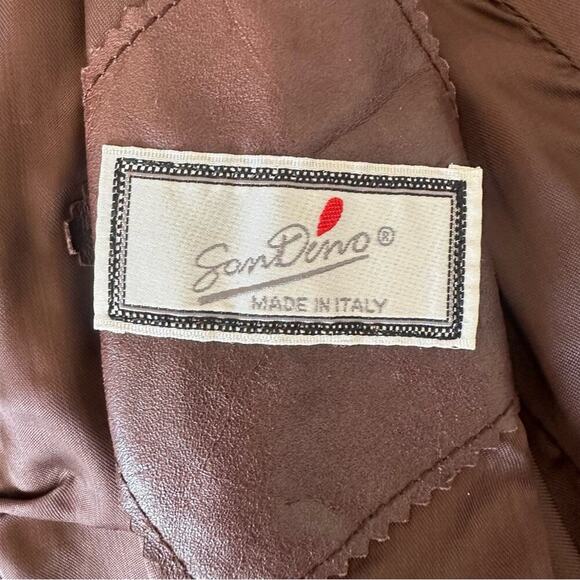 Vintage Italian Leather Vest with Studs by San Dino - Picture 8 of 11